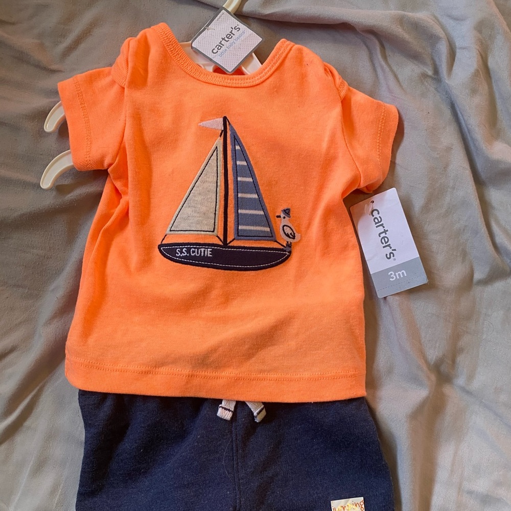 Matching shorts and t shirt from Carter’s